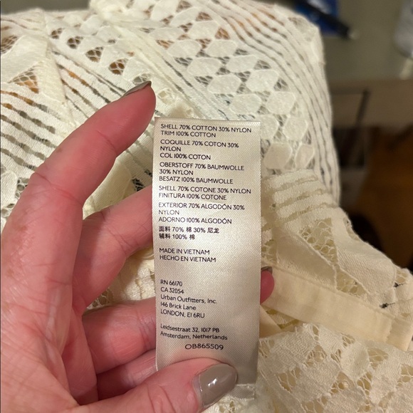 Anthropologie Ivory Lace Blouse - Picture 8 of 8